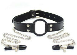  O gyűrűs szájpeckelő, láncos bimbócsíptetővel - ovszer-vasarlas