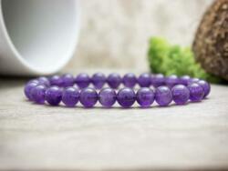 R. M. ékszer Ametiszt ásvány karkötő (2038-RM-15)