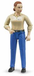 BRUDER - Figurina Femeie Cu Pantaloni Albastri (BR60408) - top10toys Figurina