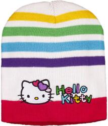 Hello Kitty csíkos-törtfehér sapka (nem-806242tf)