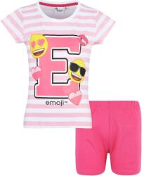 Emoji csíkos-pink pizsama (nll-174152-3219cs-128)