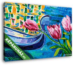 Vászonkép: Premium Kollekció: Tulipánok(120x85 cm)