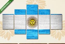  Többrészes Vászonkép, Premium Kollekció: Argentína zászlója(135x70 cm, S01)