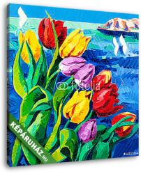 Vászonkép: Premium Kollekció: Tulips(20x20 cm)