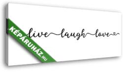 Vászonkép: Live-Laugh-Love - panoráma kép(110x50 cm)