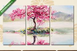  Többrészes Vászonkép, Premium Kollekció: Keleti cseresznyefa (olajfestmény reprodukció)(125x70 cm, L01)