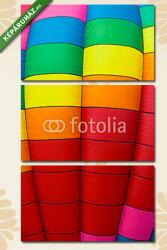 Többrészes Vászonkép, Premium Kollekció: Színes hőlégballon részlet(125x70 cm, L01)