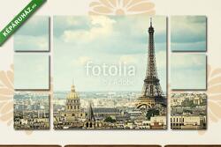 Többrészes Vászonkép, Premium Kollekció: Nézd meg az Eiffel-toronyt, Párizs, Franciaország(135x80 cm, W01)
