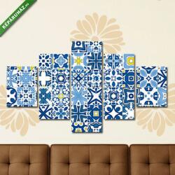 Többrészes Vászonkép, Premium Kollekció: Portuguese tiles(135x70 cm, S01)