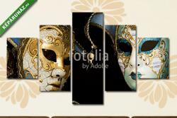 Többrészes Vászonkép, Premium Kollekció: Karneváli maszkok(135x70 cm, S01)