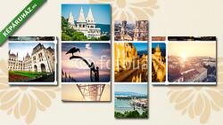 Többrészes Vászonkép, Premium Kollekció: gyönyörű épületek és látnivalók Budapesten(125x70 cm, S02)