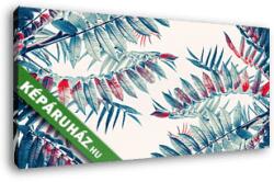 Vászonkép: Premium Kollekció: Trópusi pálmalevelek (akvarell)(145x75 cm)