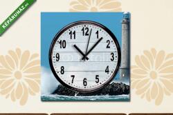Vászonkép óra, Premium Kollekció: Phare de Goury(25x25 cm C01)