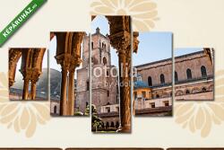  Többrészes Vászonkép, Premium Kollekció: Cathedral of Monreale, Szicília, Olaszország(135x70 cm, S01)