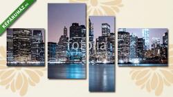 Többrészes Vászonkép, Premium Kollekció: New York Skyline Manhattan(125x70 cm, S02)