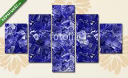  Többrészes Vászonkép, Premium Kollekció: blue sapphire background macro(135x70 cm, S01)