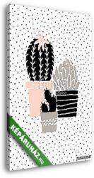 Vászonkép: Premium Kollekció: Hand Drawn Cactus Poster(100x140 cm)