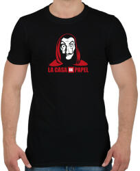 printfashion La casa de papel RL - Férfi póló - Fekete (5558549)