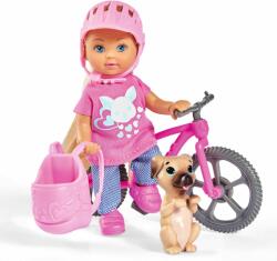 Simba Toys Évi Love baba biciklivel és kiskutyával (105733273038)