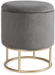 Bizzotto POLINA szürke kerek ülőke tárolóval