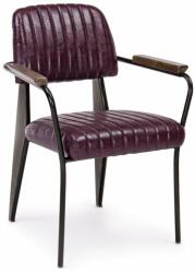 Bizzotto NELLY vintage bordó szék karfával