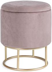 Bizzotto POLINA rózsaszín kerek ülőke tárolóval