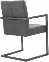 Invicta BIG ASTON vintage szürke fémvázas szék