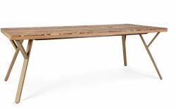 Bizzotto RAIDA 10 személyes barna akácfa étkezőasztal 220cm