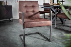 Invicta RIDER vintage barna mikroszálas szék