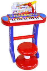 Bontempi Pian electronic pentru copii cu scaun si microfon (133240)