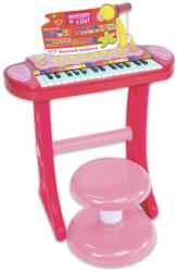 Bontempi Pian electronic pentru copii cu scaun si microfon (133671)