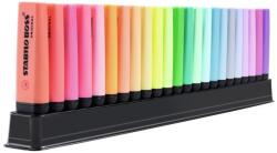 STABILO Set Textmarkere Stabilo Boss Original cu suport de birou, culori asortate pastel si neon, 23 buc/set (SW7023015)