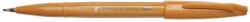 Pentel Marker caligrafic Brush Pen Touch Pentel galben ocru PESES15CY (PESES15CY)