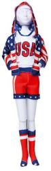 Dress Your Doll Set de croitorie haine papusi Couture Sporty Stars & Stripes (PN-0164667)