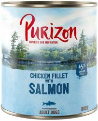Purizon Purizon Pachet economic Adult 12 x 800 g - fără cereale Black Angus & curcan cu cartofi dulci și merișoare