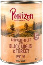 Purizon Purizon Adult 6 x 400 g - fără cereale Miel & somon cu cartofi și pere