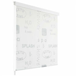 VidaXL Roletă perdea de duș 120x240 cm Imprimeu Splash (142873) - izocor