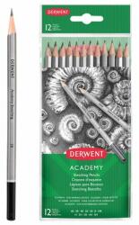Derwent Creioane Grafit 5H-6B Derwent Academy blister 12 buc/set calitate superioara negru (DW2300412)