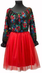 Ie Traditionala Kids Rochita fetite stilizata traditional cu tulle 3