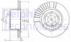 DELPHI Disc frana DELPHI BG3737C (BG3737C) - automobilus