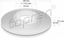 TOPRAN pompa de apa, spalare parbriz TOPRAN 820 443 (820 443) - automobilus