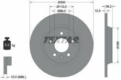 TEXTAR Disc frana TEXTAR PRO 92160103 (92160103)