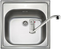 DONAU DE 123 rozsdamentes mosogató + Ferro BSM4 csaptelep (DE 123)
