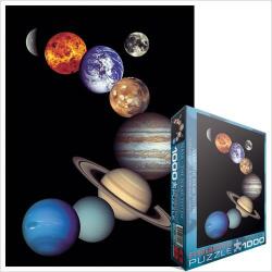 EUROGRAPHICS - Puzzle Sistemul solar - planete și lună - 1 000 piese Puzzle