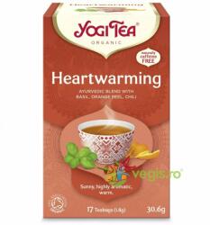 YOGI TEA Ceai HeartWarming cu Busuioc, Coaja de Portocale si Chili Ecologic/Bio 17dz