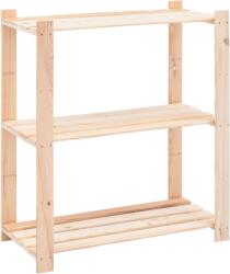 vidaXL Raft depozitare 3 niveluri, 80x38x90cm, lemn masiv pin, 150kg (286200) Raft