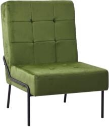 vidaXL Scaun de relaxare, 65x79x87 cm, verde deschis, catifea (325773)