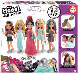 Educa Joc creativ My Model Doll Design Glami Chic Educa realizează-ți propriile păpuși elegante 5 modele de la 6 ani (EDU18367)