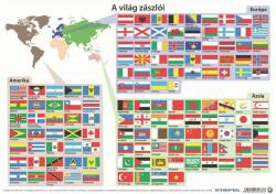 Stiefel Könyökalátét, kétoldalas, A3, STIEFEL "Világ zászlói (VTKA302) - tutitinta
