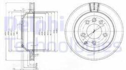 DELPHI Disc frana DELPHI BG3775C (BG3775C) - automobilus